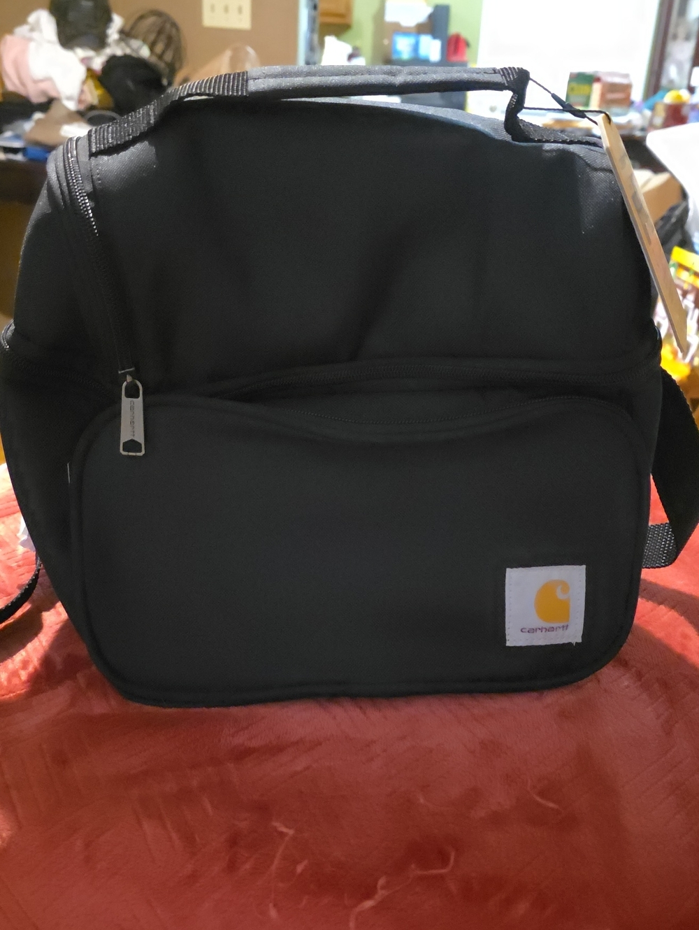 Carhartt Black Lunch/Drink Bag with Yellow Logo
